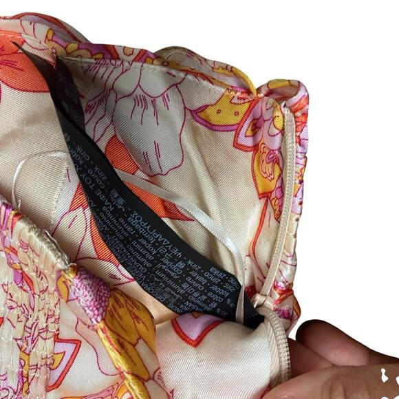 ZARA Crop‎ Top S Floral Wrap Y2K Indie Sleaze Fairycore Cottagecore Boho - Picture 7 of 8